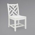 Polywood CDD100WH Chippendale White Dining Side Chair 633CDD100WH